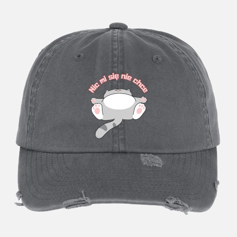 Nic_mi_się_nie_chce Casquette vintage effet usé Flexfit
