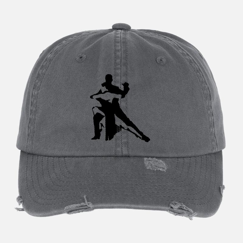 Dancing couple Flexfit Vintage Destroyed Cap