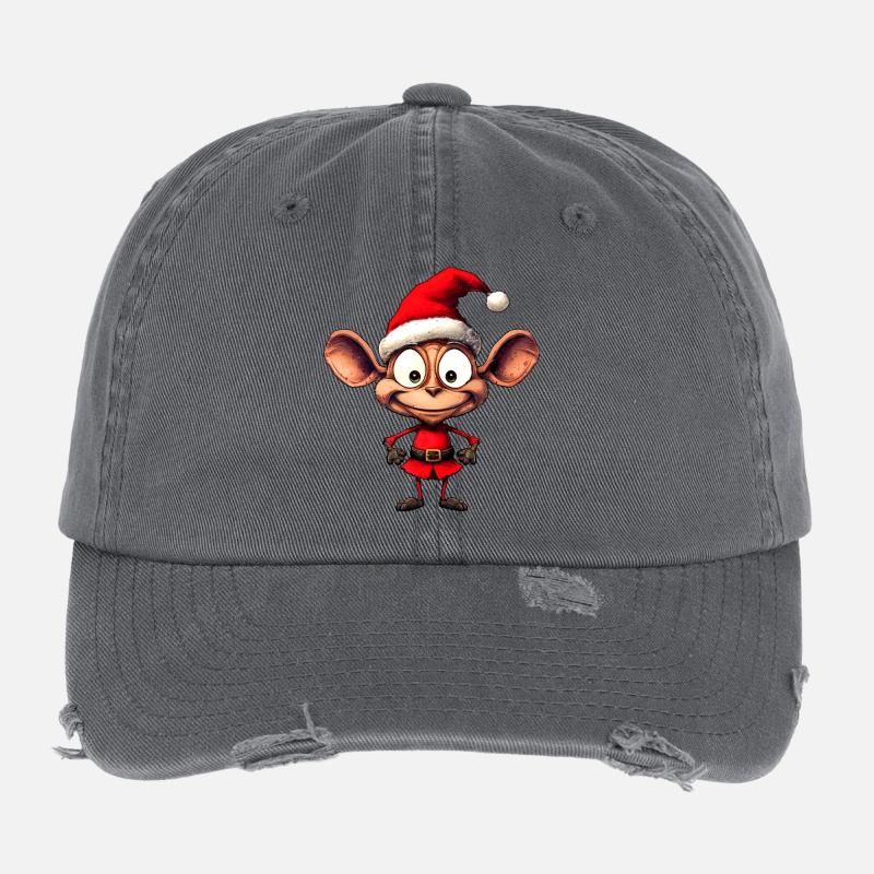 Fourmis de Noël Casquette vintage effet usé Flexfit