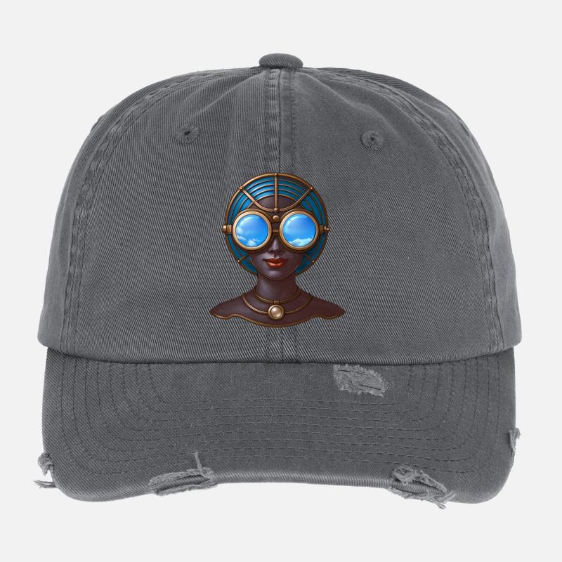 STEAM EXPLORER - steam punk'n'roll Flexfit Vintage Destroyed Cap