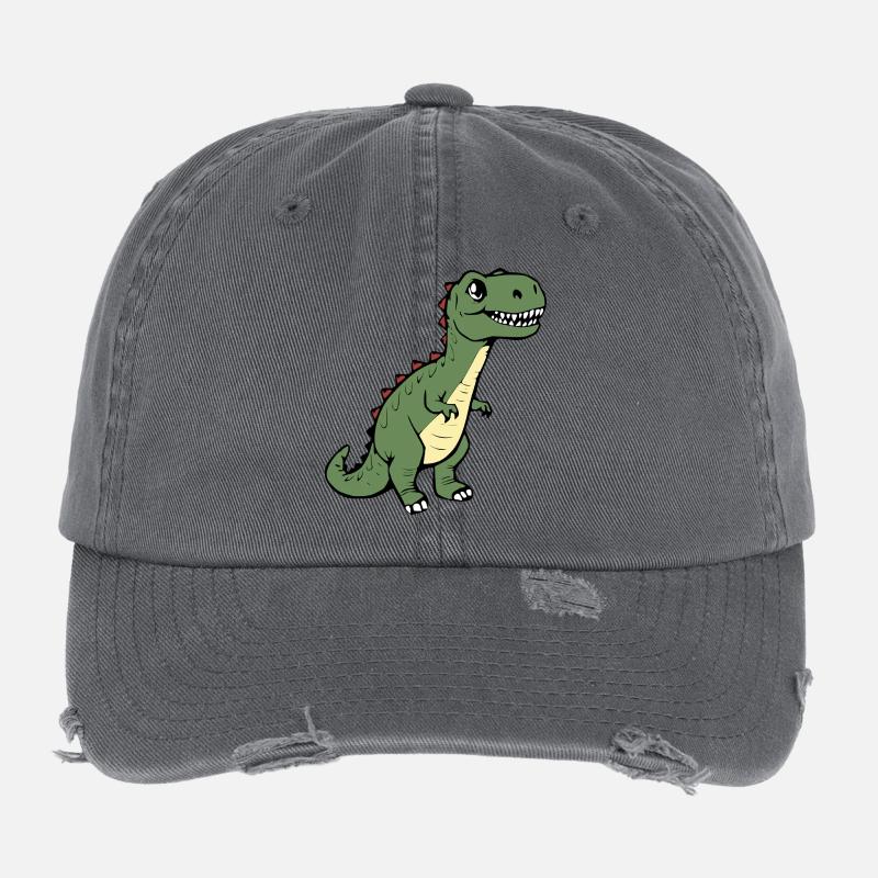 Dinosaure Casquette vintage effet usé Flexfit