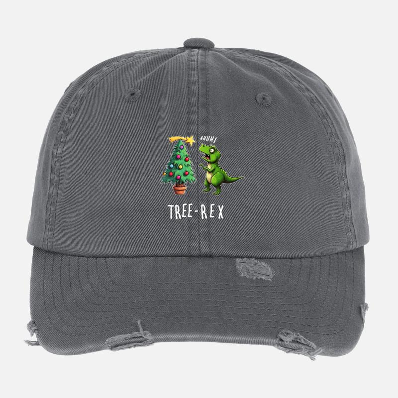 Baumrex Dino Fun de Noël Casquette vintage effet usé Flexfit