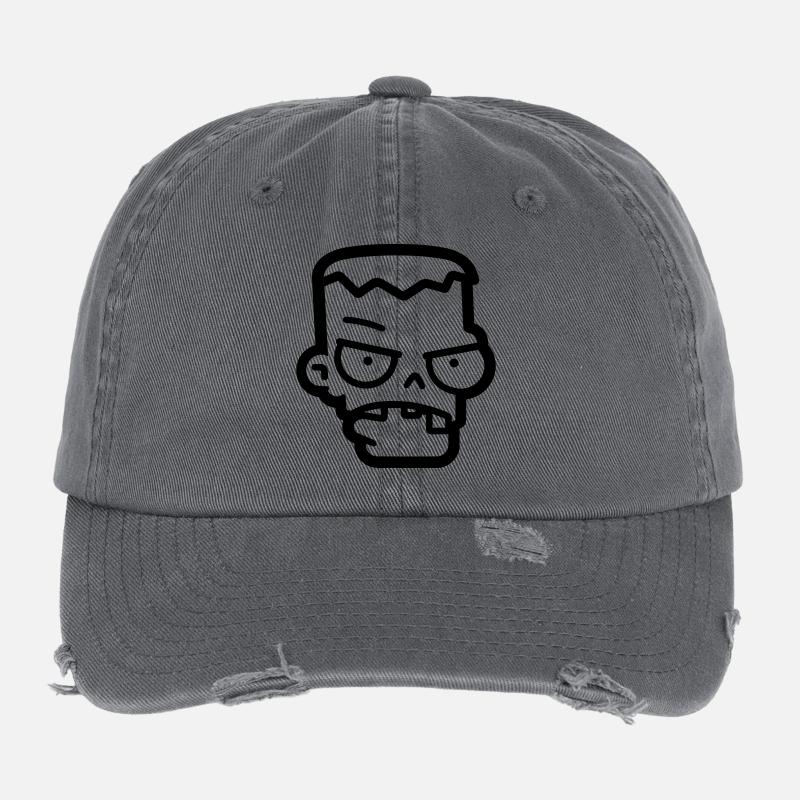 zombie Flexfit Vintage Destroyed Cap