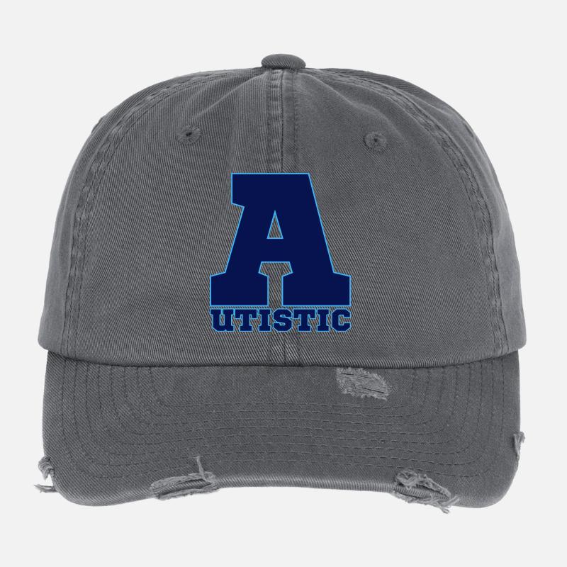 autistic Flexfit Vintage Destroyed Cap