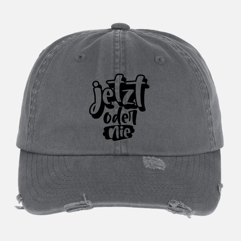 Maintenant ou jamais Casquette vintage effet usé Flexfit