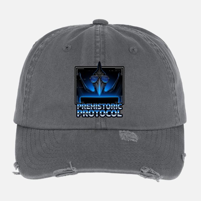 Néon du protocole ancien Casquette vintage effet usé Flexfit