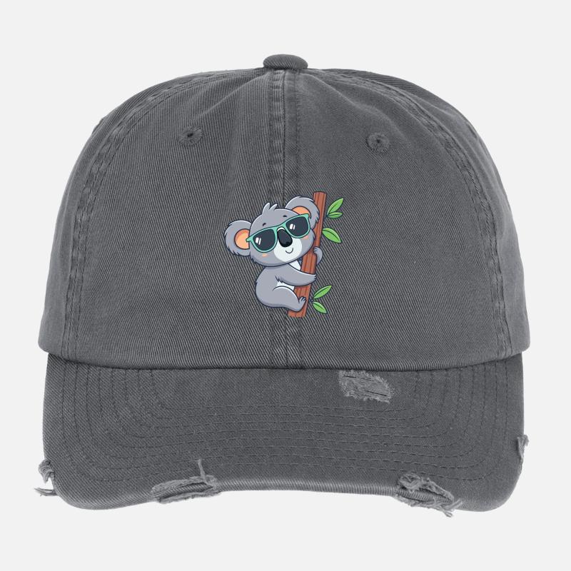 Koala Trendy Sonnenbrille Flexfit Vintage Destroyed Cap
