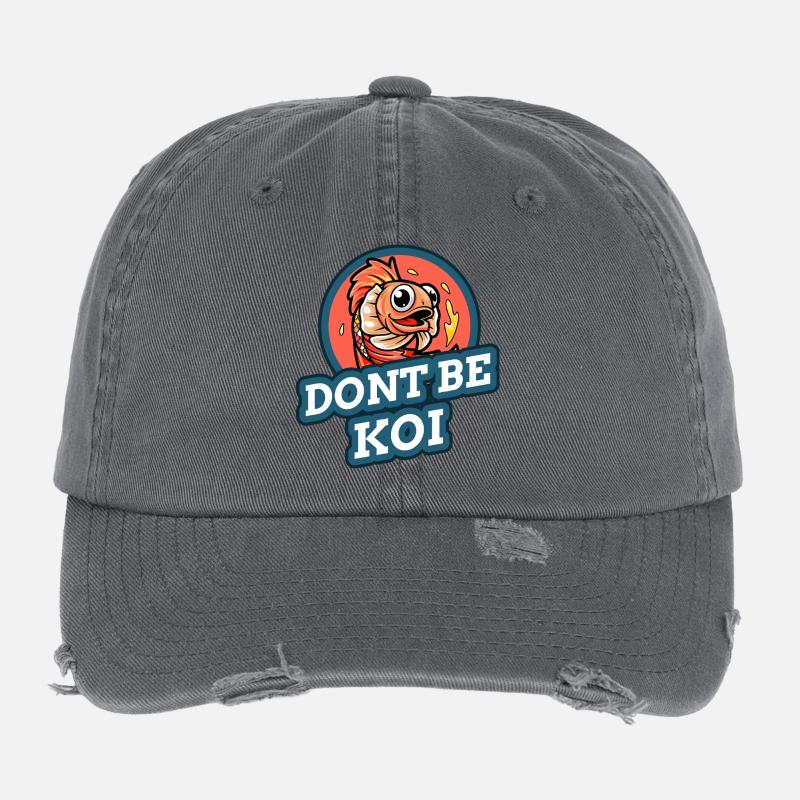 Ne sois pas un koi Casquette vintage effet usé Flexfit