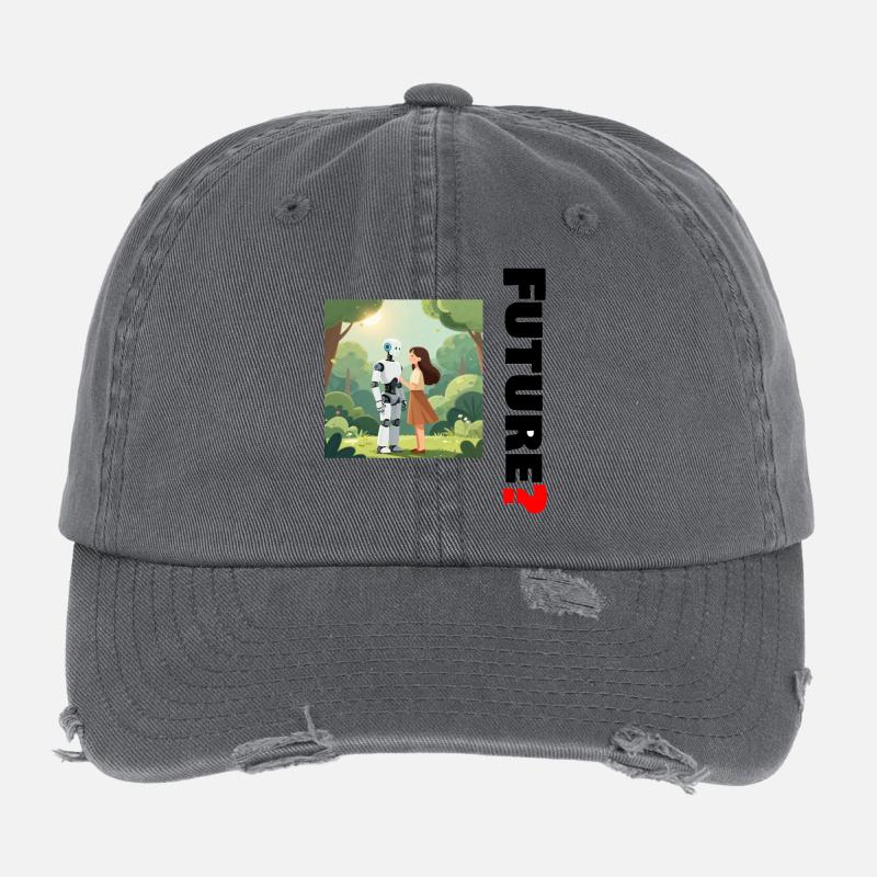 Futur ami dans la forêt Casquette vintage effet usé Flexfit