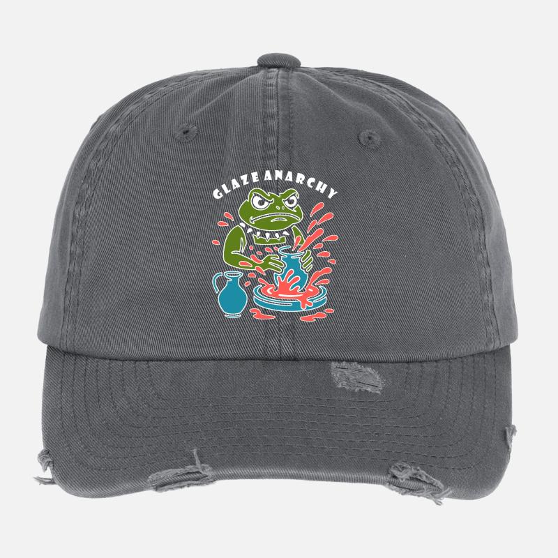 Éclaboussure de Frog Fracas Casquette vintage effet usé Flexfit