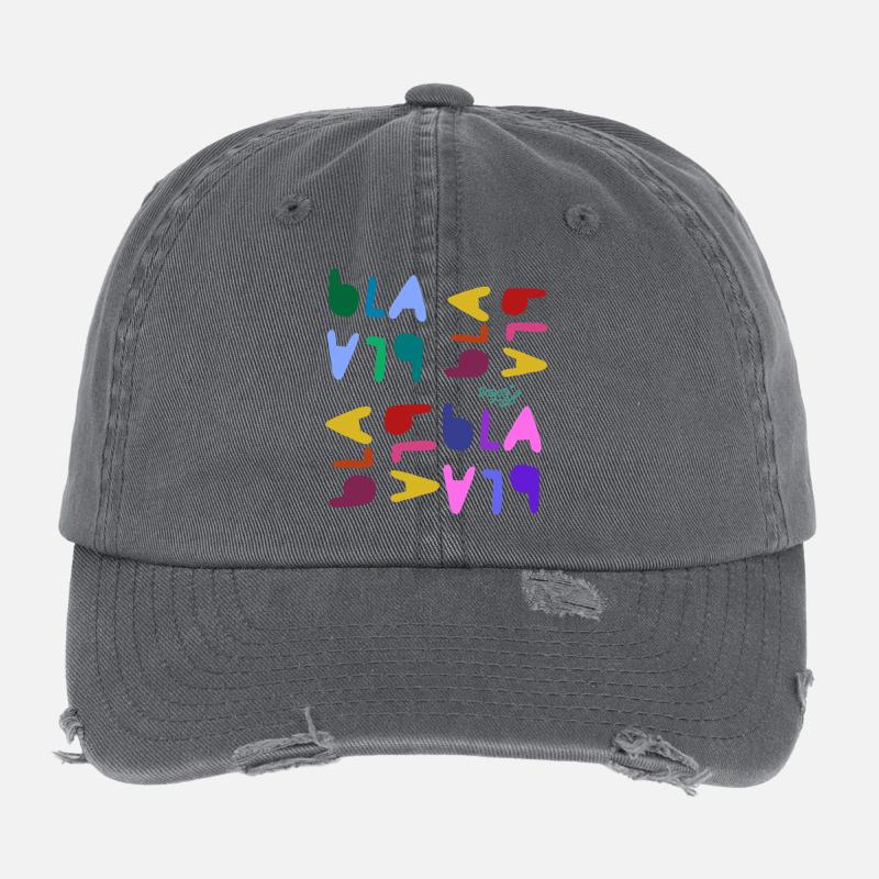 Bla blah blah Flexfit Vintage Destroyed Cap