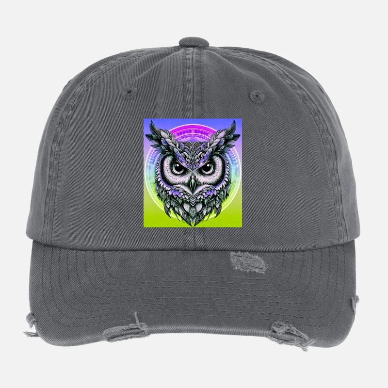 owl Flexfit Vintage Destroyed Cap