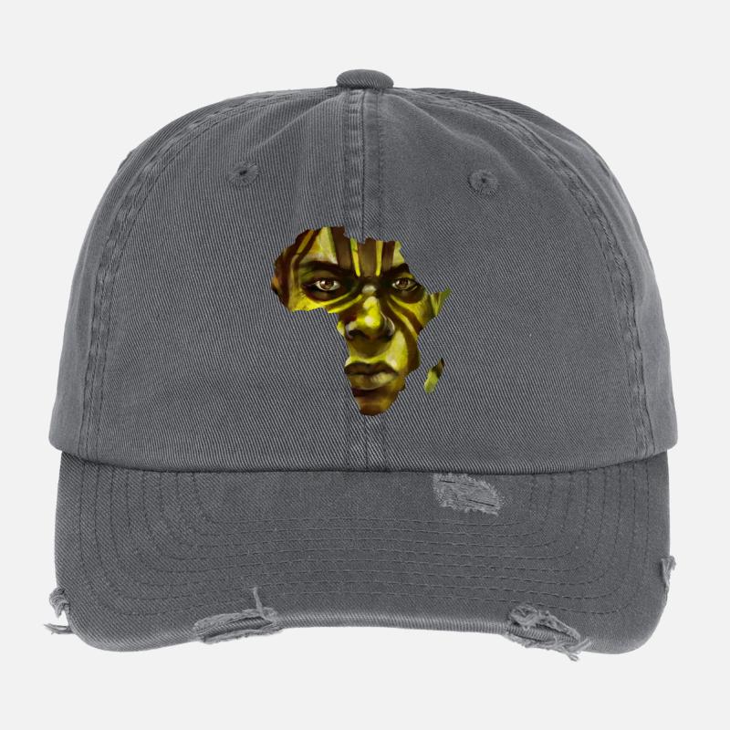 africa Flexfit Vintage Destroyed Cap