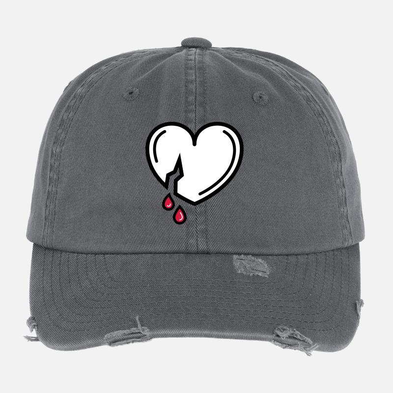 Amour sanglant Casquette vintage effet usé Flexfit