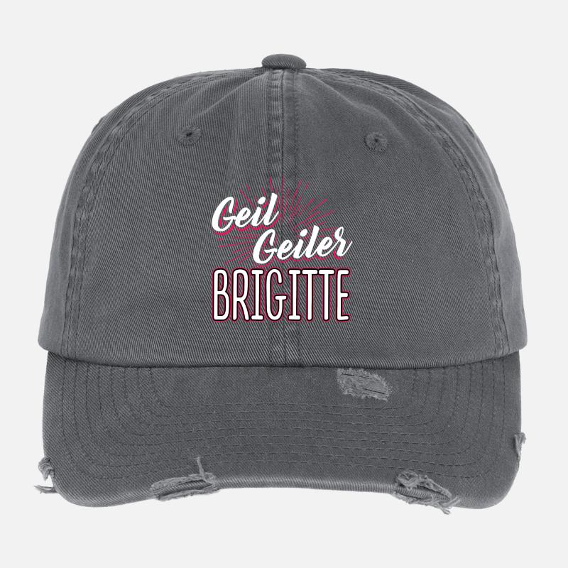 BRIGITTE - geiler Flexfit Vintage Destroyed Cap