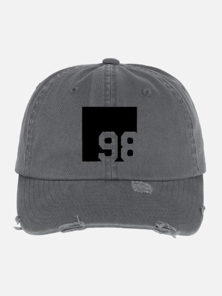 1998 - Flexfit Vintage Destroyed Cap - dark grey - Front