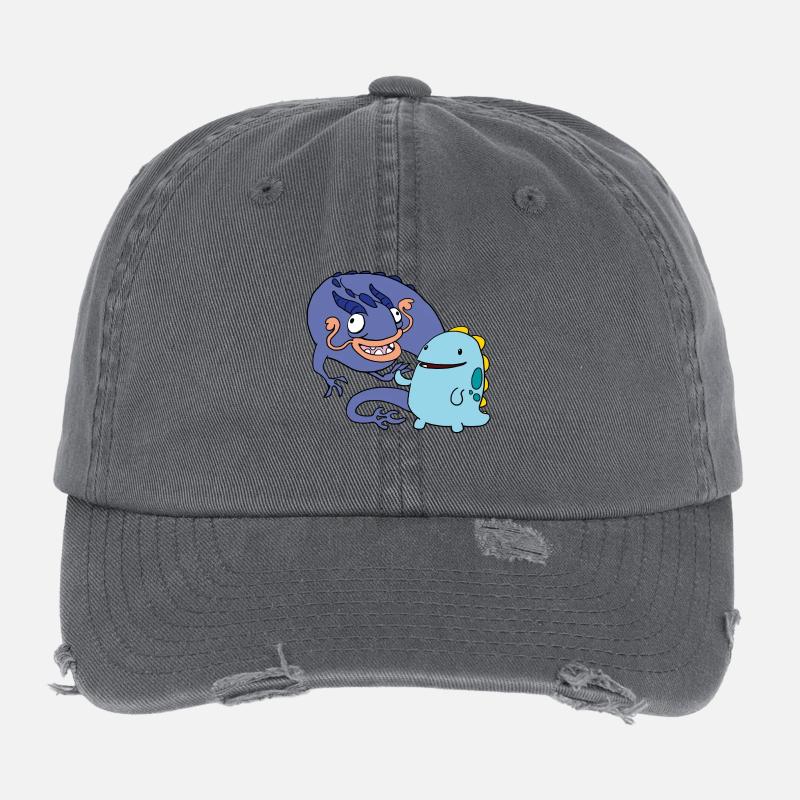 derpy Dragons Flexfit Vintage Destroyed Cap