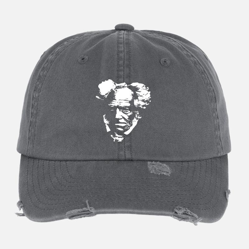 Arthur Schopenhauer Casquette vintage effet usé Flexfit