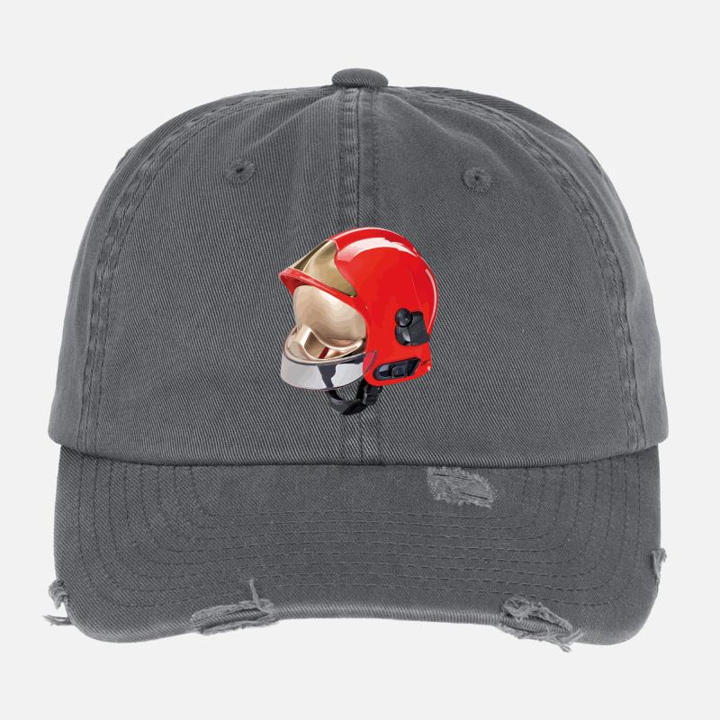 firefighters helmet Flexfit Vintage Destroyed Cap