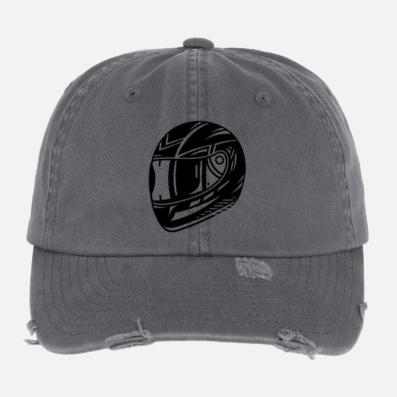 motorcycle helmet Flexfit Vintage Destroyed Cap