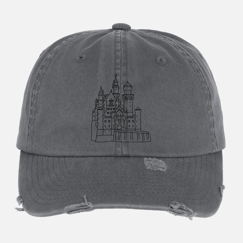 Schloss Neuschwanstein Flexfit Vintage Destroyed Cap