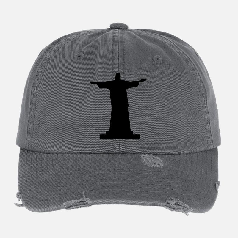 jesus christ Flexfit Vintage Destroyed Cap