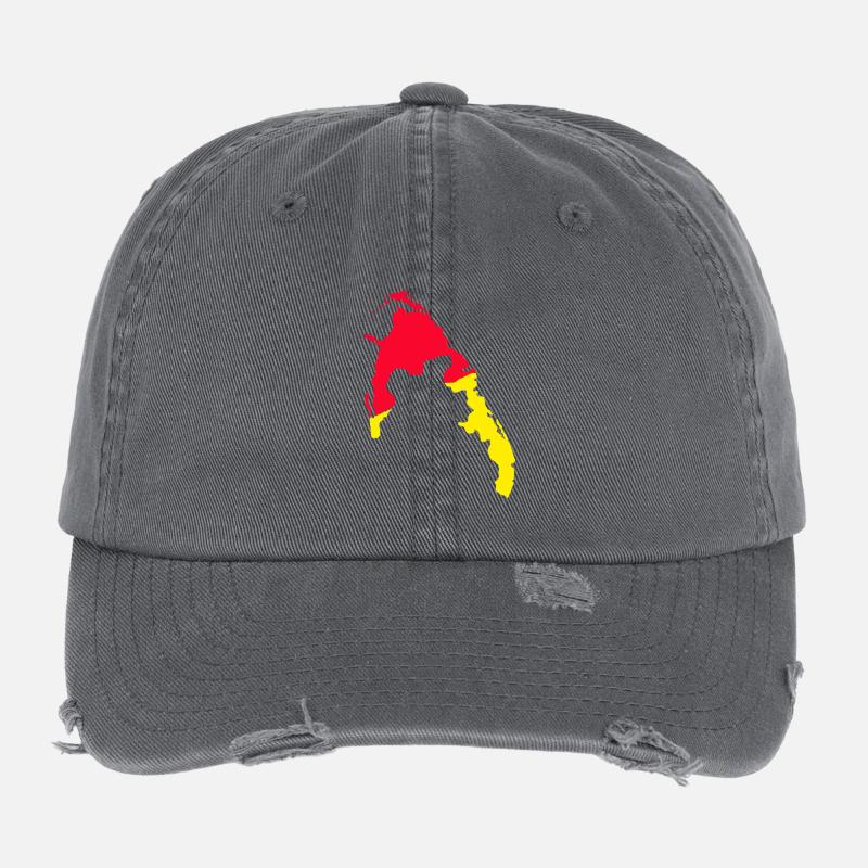 eemap - Flexfit Vintage Destroyed Cap - Dunkelgrau