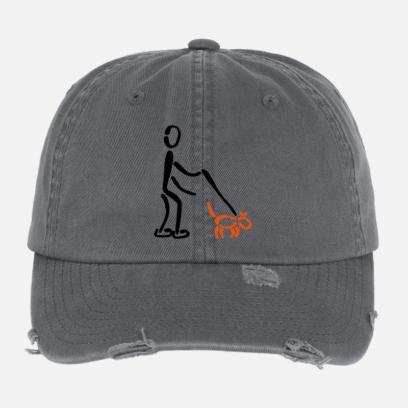 Walkies chien 2C Casquette vintage effet usé Flexfit