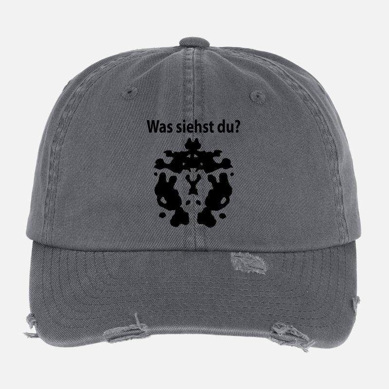 rorschach was siehst du Flexfit Vintage Destroyed Cap