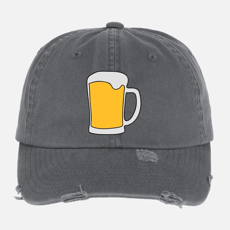 alcohol beer drunk party Flexfit Vintage Destroyed Cap