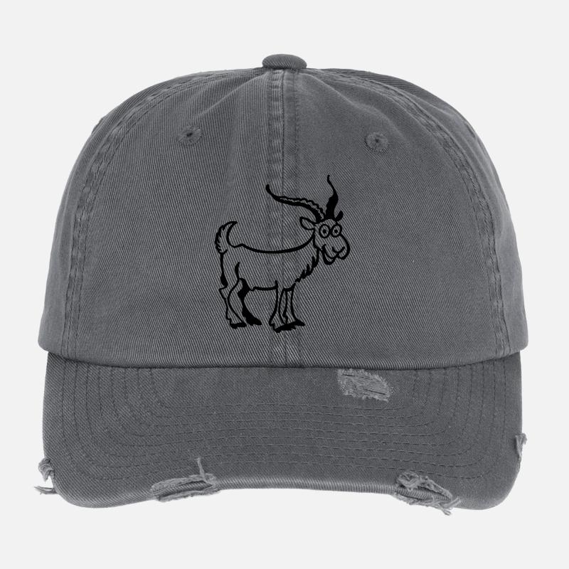Goat Flexfit Vintage Destroyed Cap