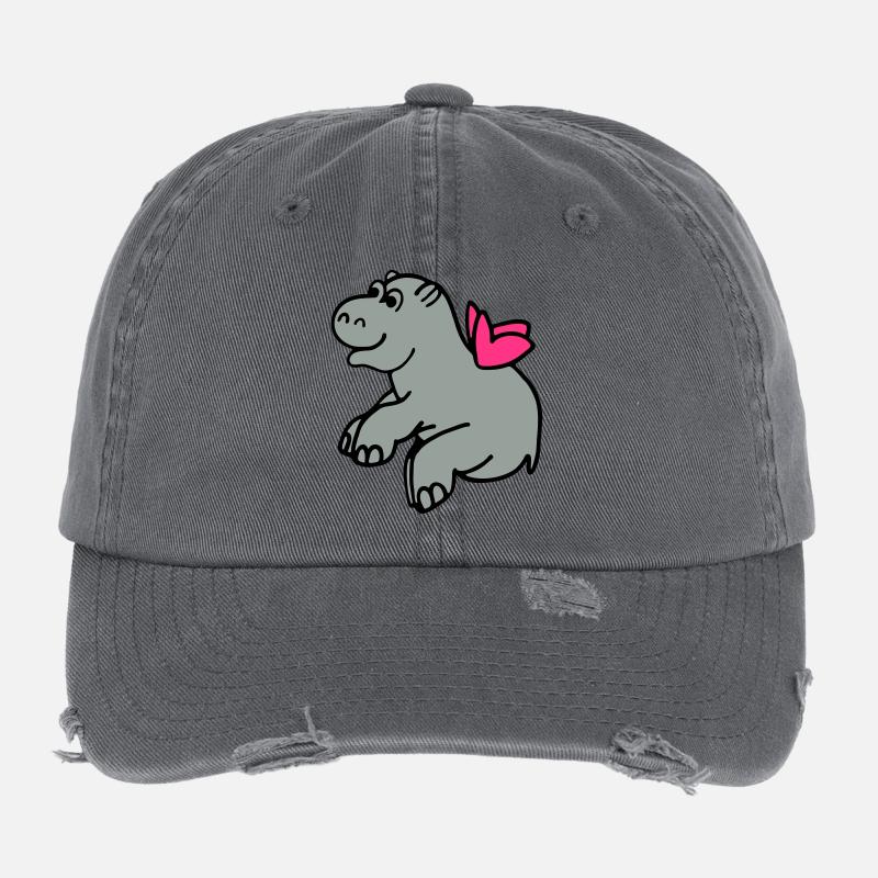 Flying Hippo Flexfit Vintage Destroyed Cap