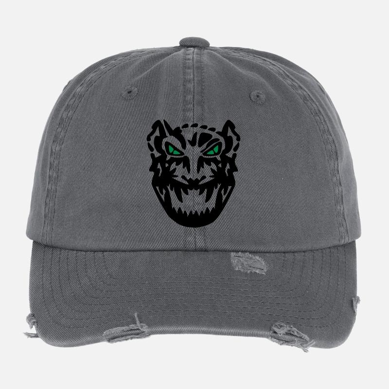 tiger_ear_vec_2 de Flexfit Vintage Destroyed Cap