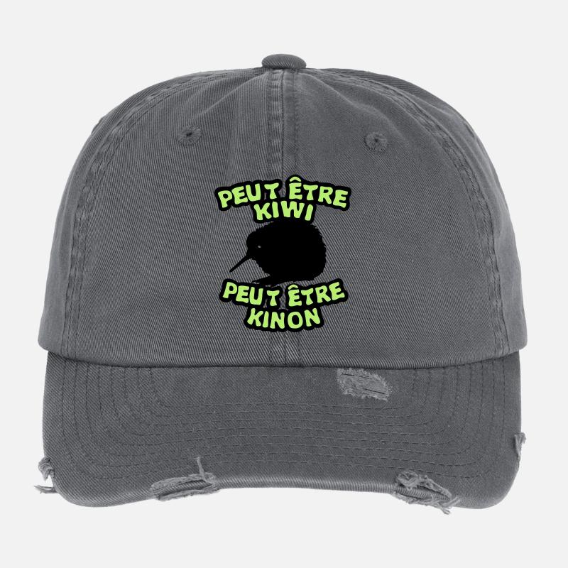 kann Kinon Kiwi Vogel Tier expr sein Flexfit Vintage Destroyed Cap