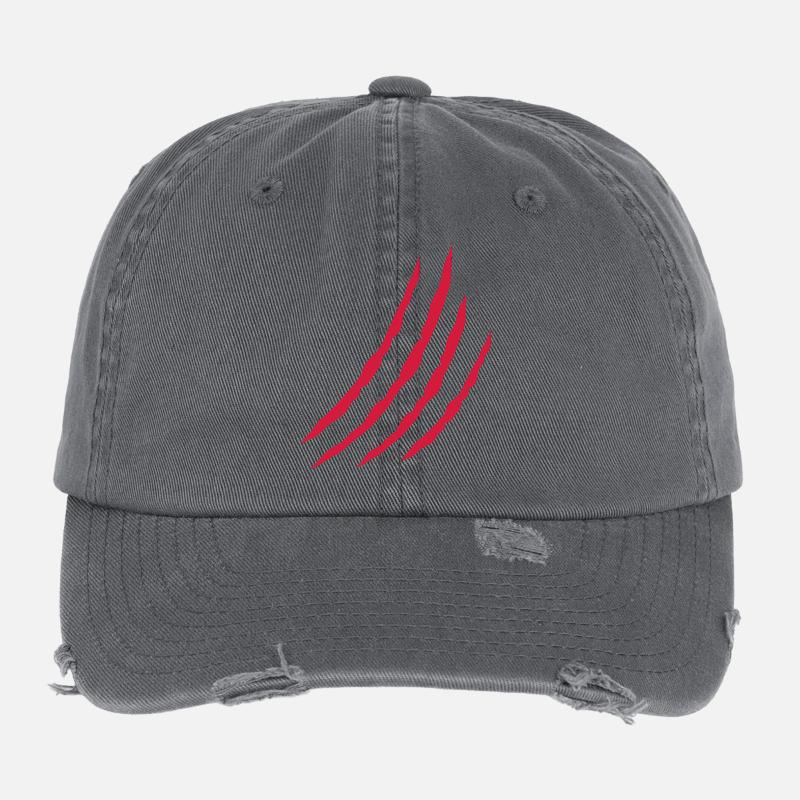 verletzung_ra1 Flexfit Vintage Destroyed Cap