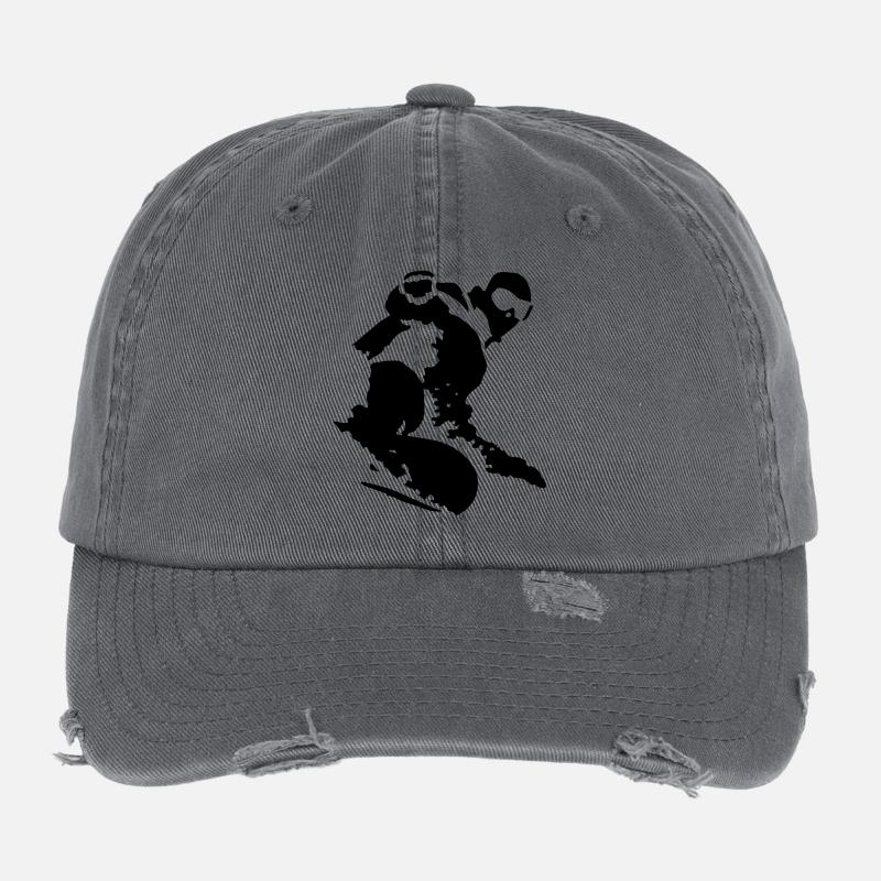 Snowboarding Flexfit Vintage Destroyed Cap