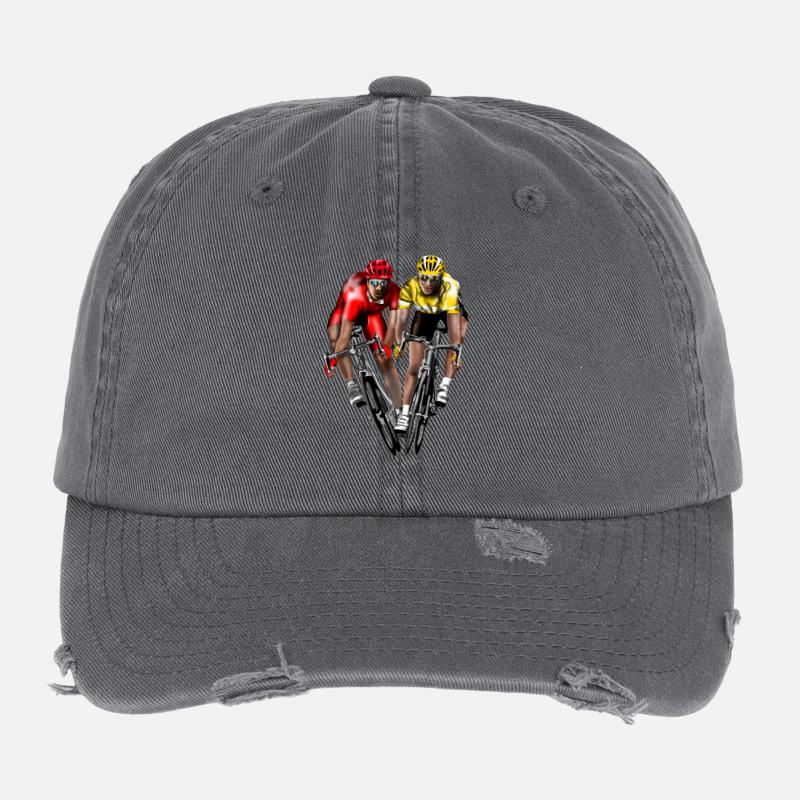 vélo de course Casquette vintage effet usé Flexfit
