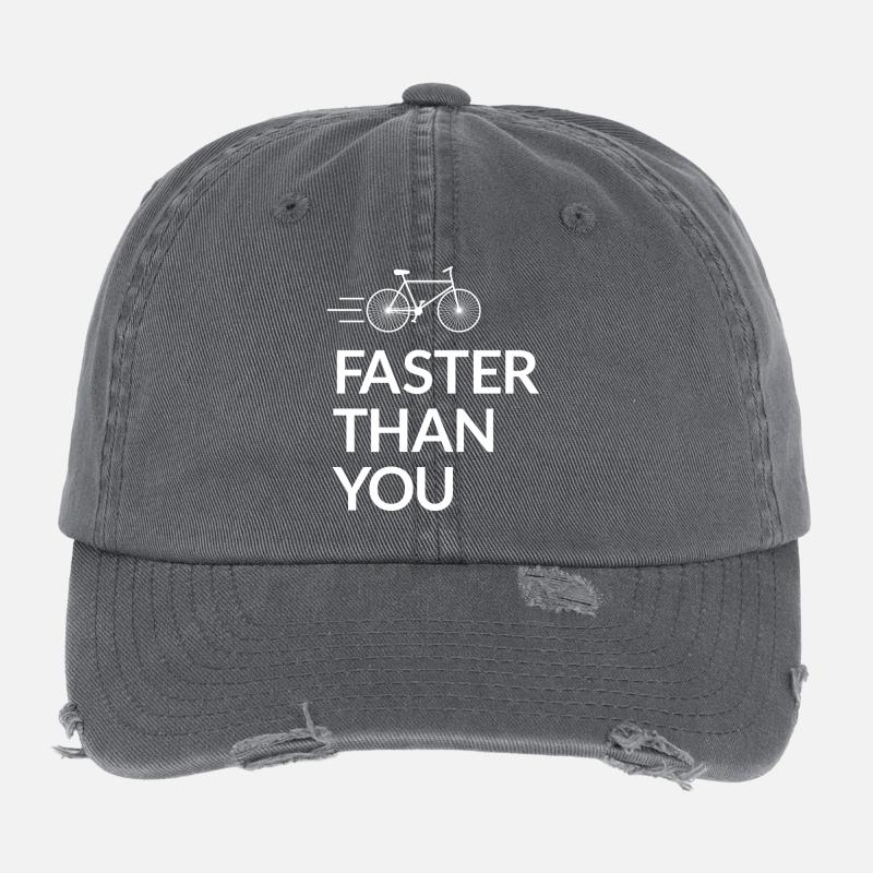 Faster than you Casquette vintage effet usé Flexfit