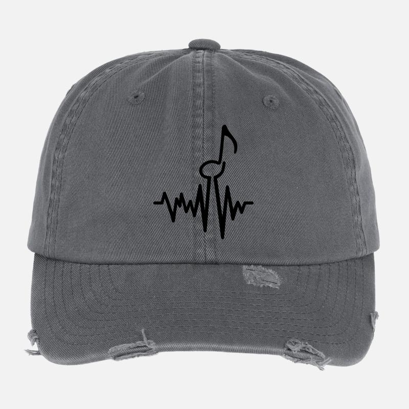musik Flexfit Vintage Destroyed Cap