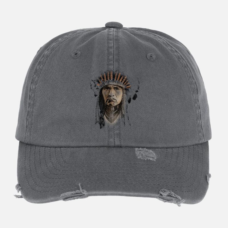 Indian Flexfit Vintage Destroyed Cap