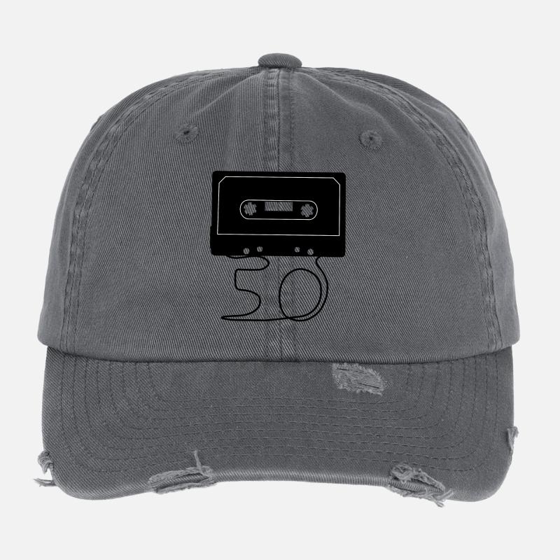 Anniversaire 50 ans Casquette vintage effet usé Flexfit
