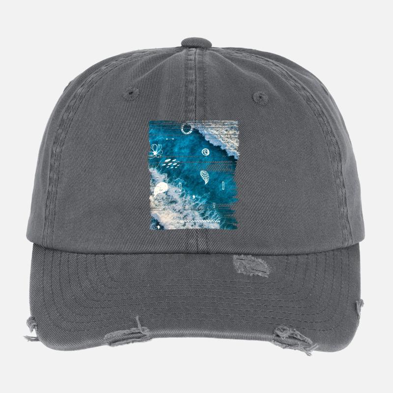 OCEAN Flexfit Vintage Destroyed Cap