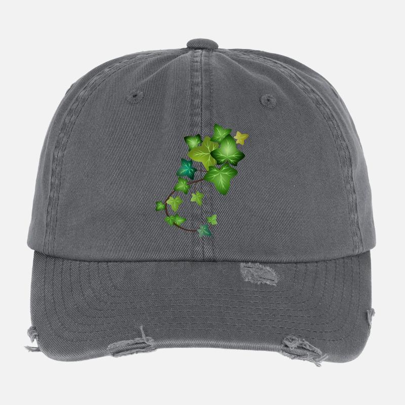 immergrüne leuchtend grüne Efeu Ranke Flexfit Vintage Destroyed Cap