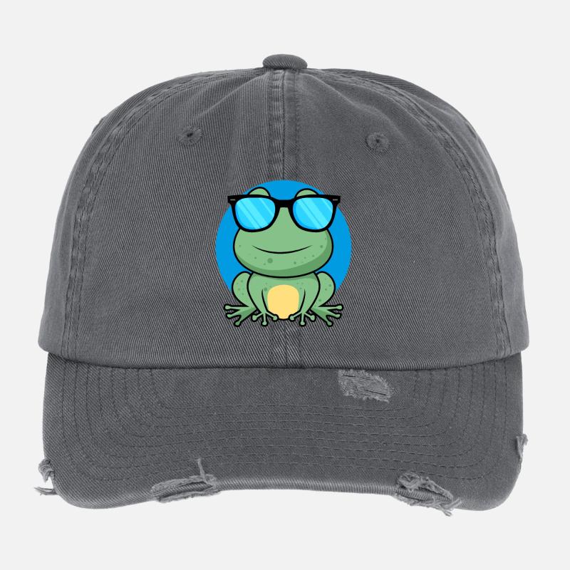 Cool Frog Flexfit Vintage Destroyed Cap