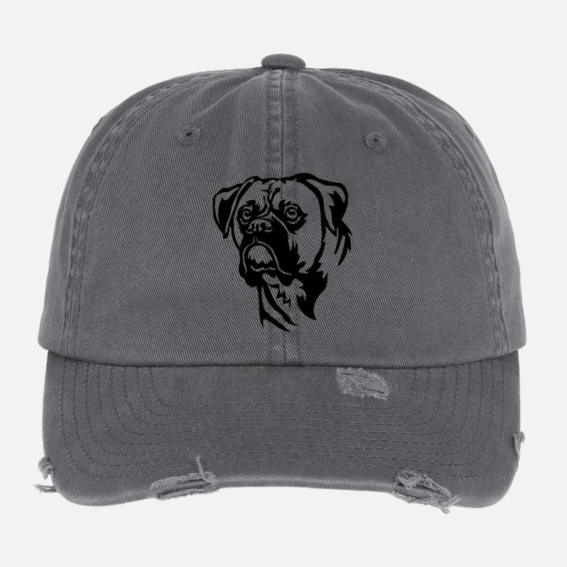 Tête de boxeur Casquette vintage effet usé Flexfit