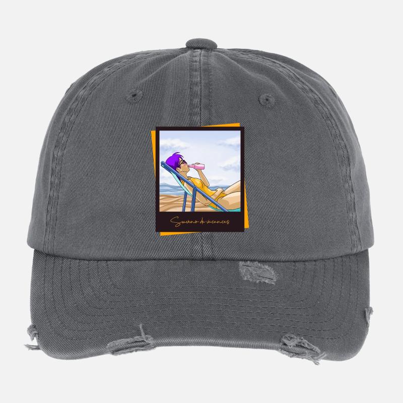 Souvenir de vacances Casquette vintage effet usé Flexfit