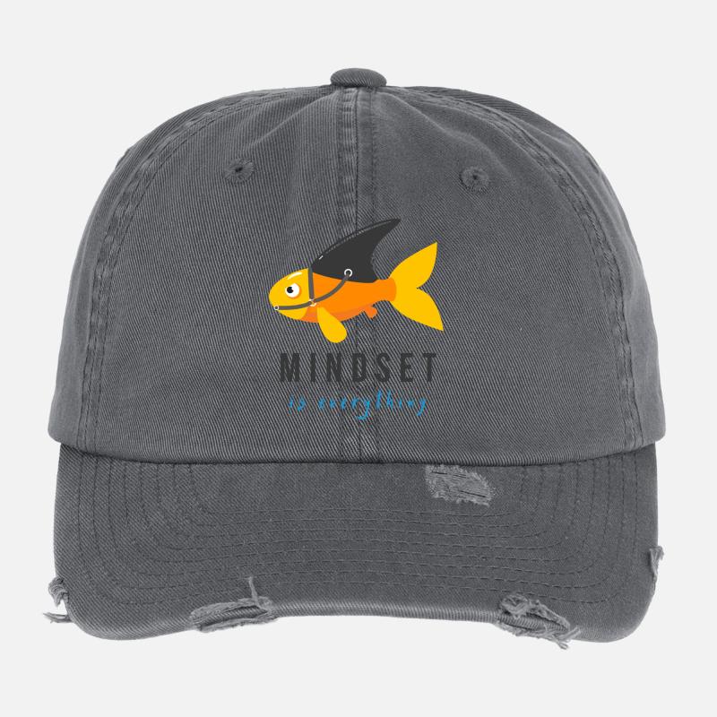 Mindset is everything Flexfit Vintage Destroyed Cap