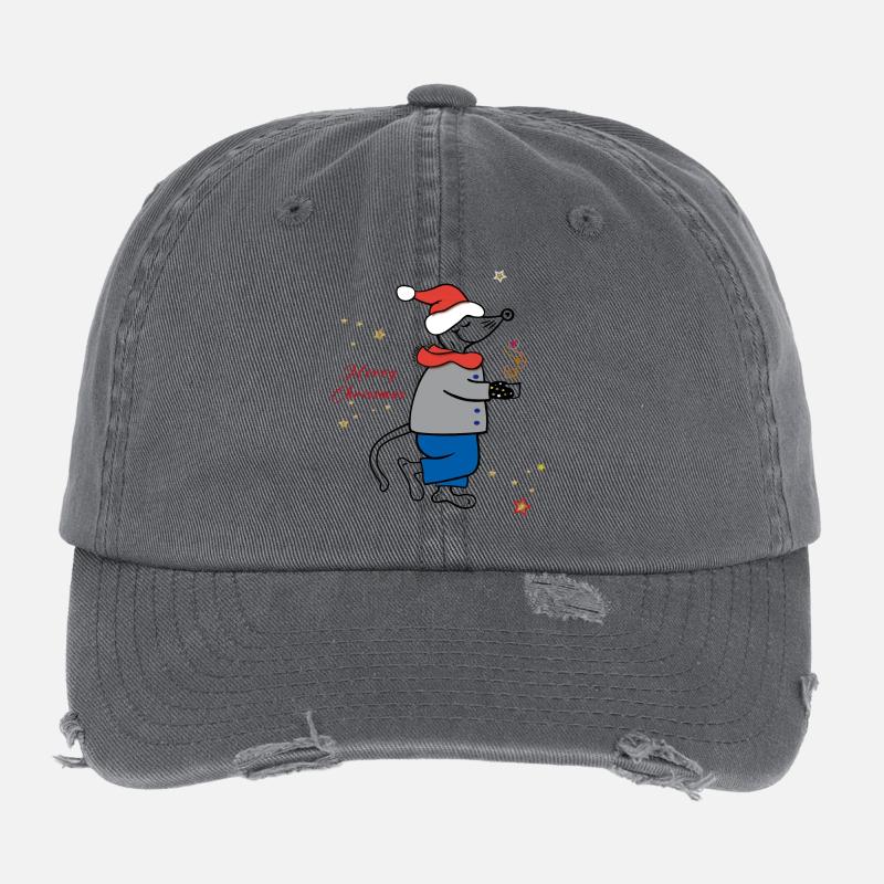 Joyeux Noël, Avent Casquette vintage effet usé Flexfit