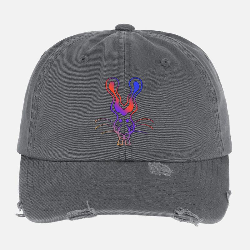 Angry Rabbit Flexfit Vintage Destroyed Cap