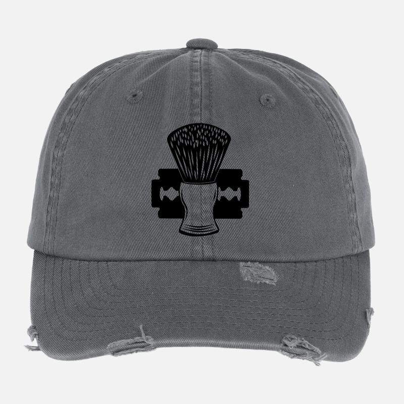 Razor and shaving brush Flexfit Vintage Destroyed Cap